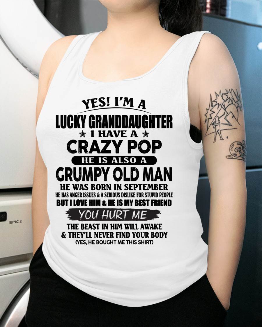 SEPTEMBER - LUCKY GRANDDAUGHTER OF CRAZY POP - PERFECT GIFT FOR YOUR GRANDDAUGHTER FROM POP - TIEN09 (SKU12-39-09)