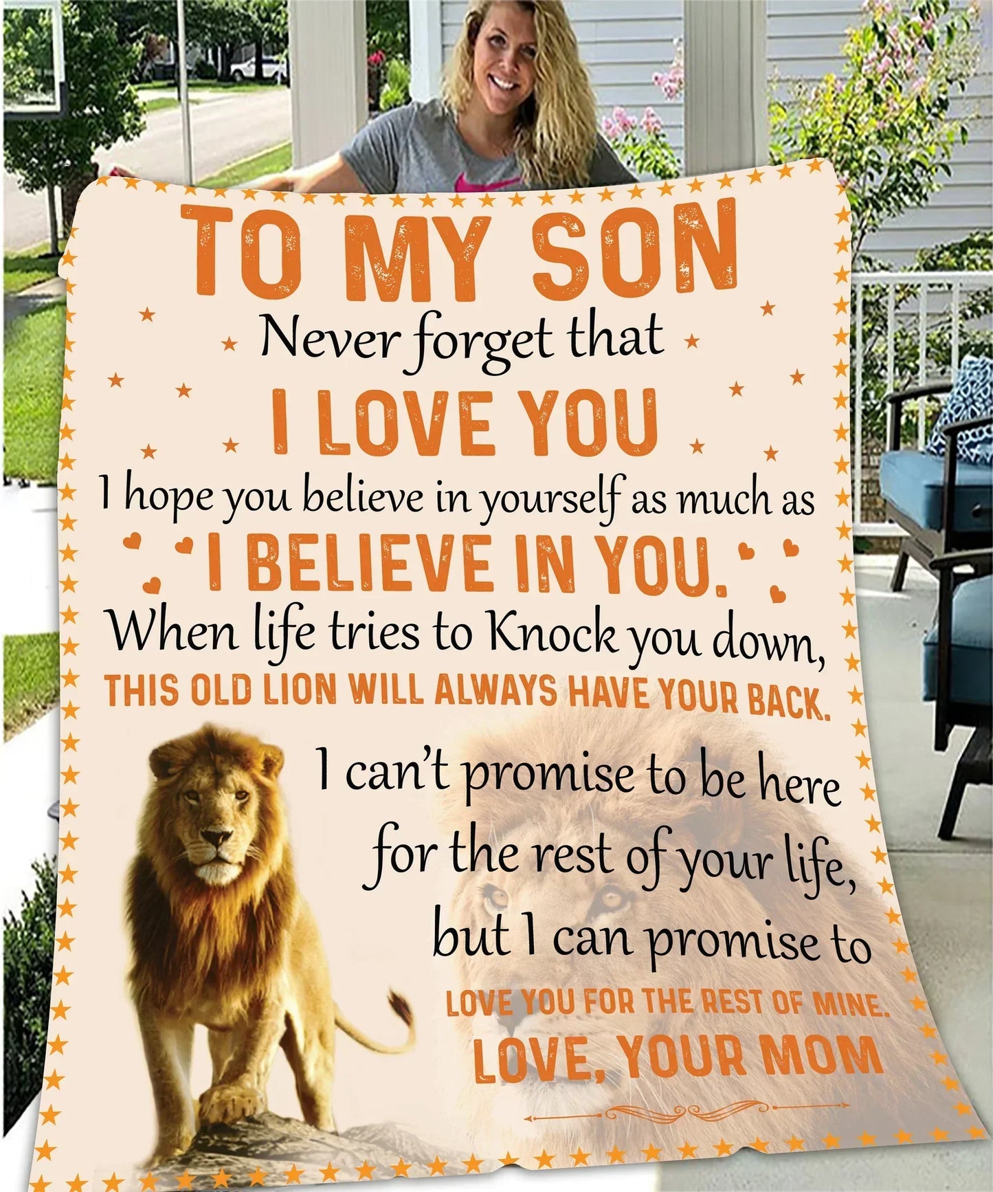 Son Never Forget Blanket From Mom