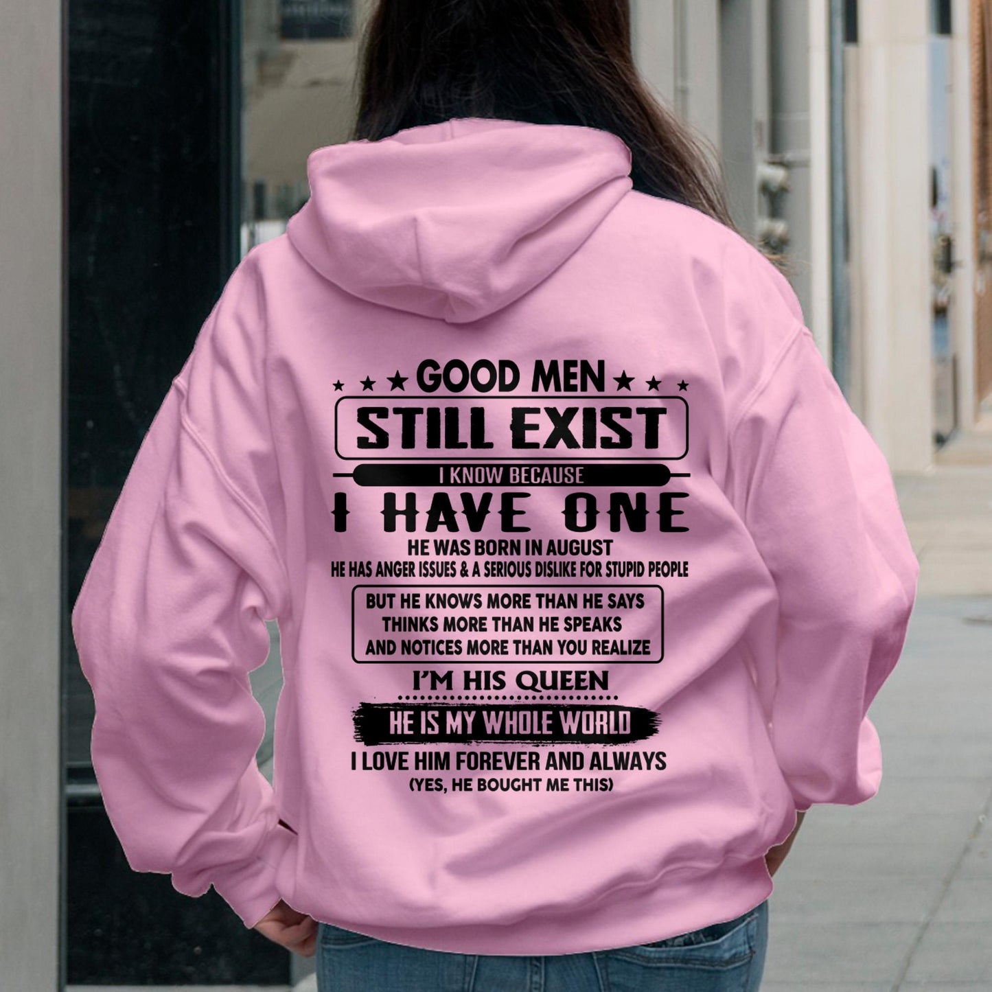 August - Good men Still Exist - gift for your girlfriend, wife from Husband - DOAN08 (SKU-GMSAU-08)