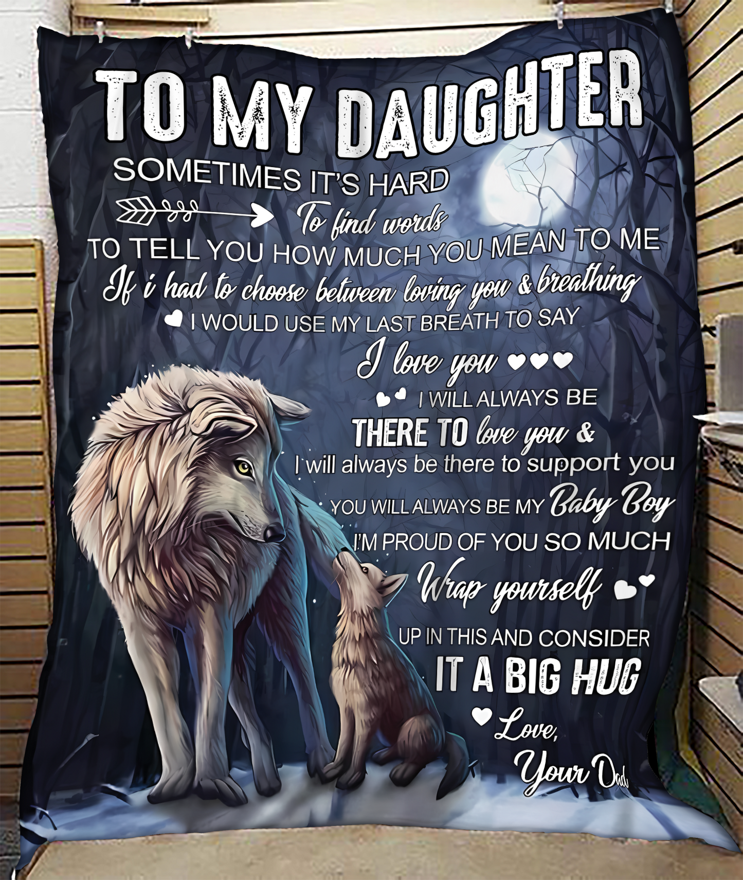 Special Gift For Your Daughter Blanket - From Dad (SKUB11-146)