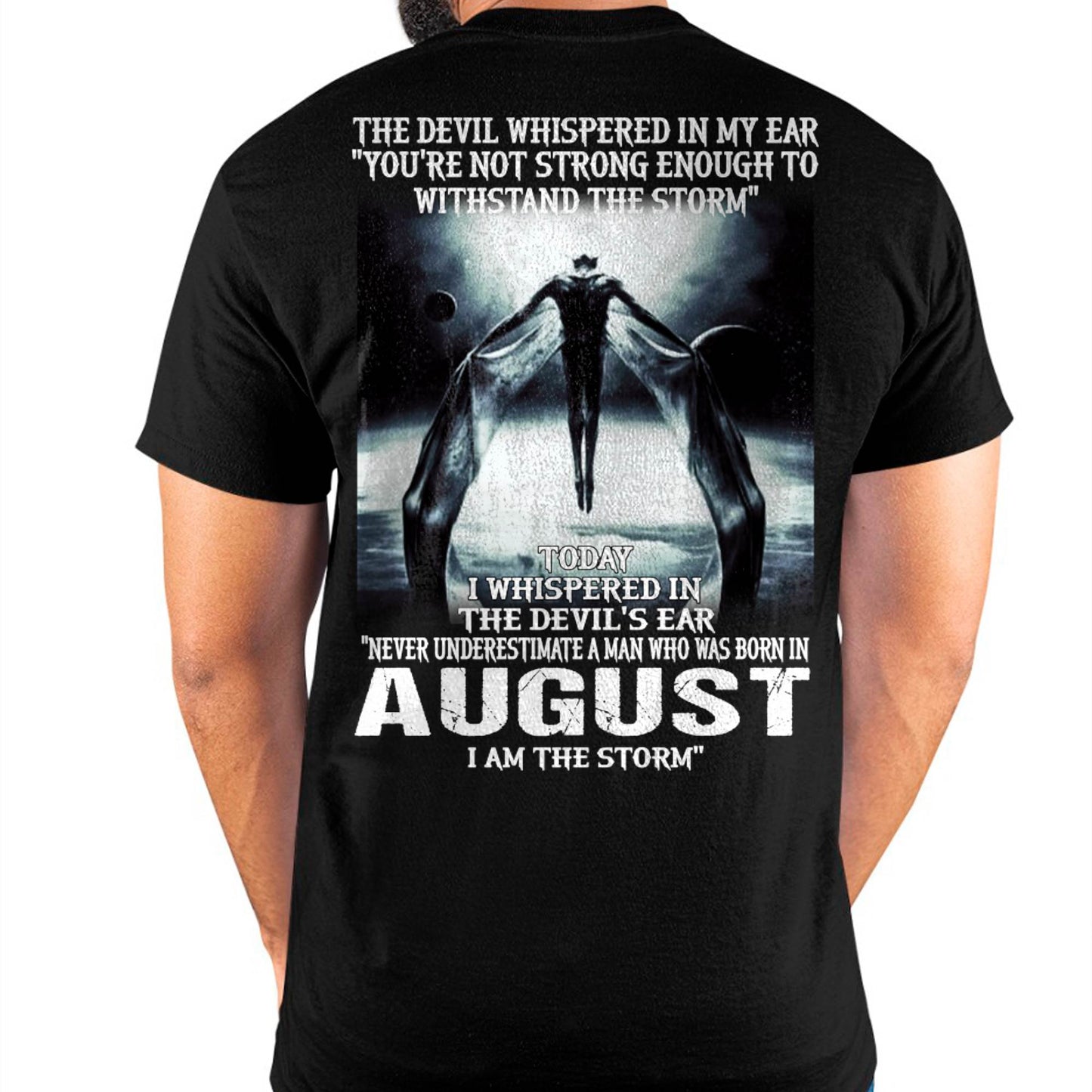 AUGUST - THE DEVIL WHISPERED IN MY EAR - T-SHIRT FOR MAN - DOAN08 (SKU08-35-08)