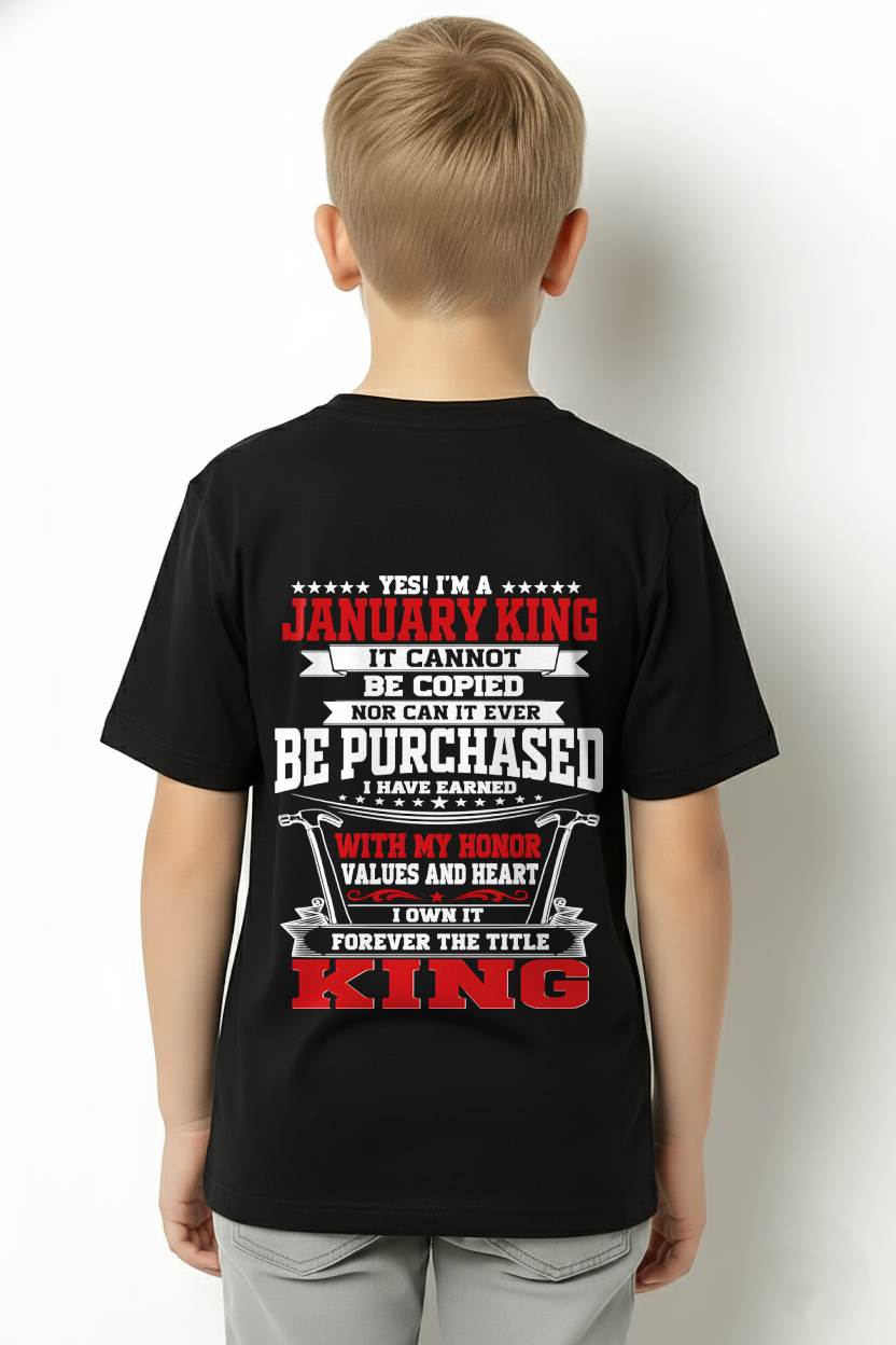 "I'm A King - I Have Earned With My Honor, Value And Heart" – The Cool T - Shirt For Man – TIEN01 (SKU2605-308-01)