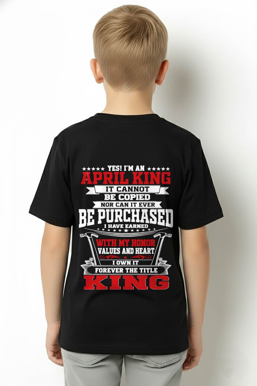 "I'm A King - I Have Earned With My Honor, Value And Heart" – The Cool T - Shirt For Man – TIEN04 (SKU2605-308-04)