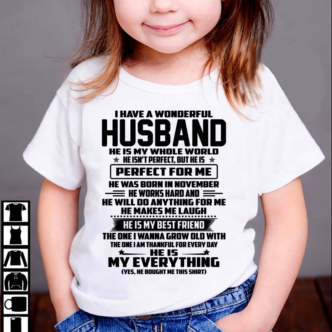 November – I Have A Wonderful Husband – Gift For Wife From Husband – DOAN11 (SKU12-314-11)