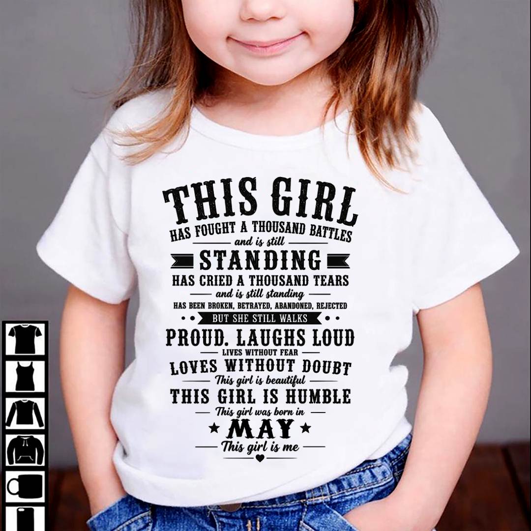 "Through A Thousand Battles, She Stands Proud And Laughs Loud" – The Beautiful T - Shirt For Women – TIEN05 (SKU2606-135-05)