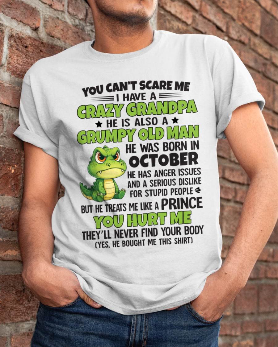 YOU CAN’T SCARE ME - GIFT FOR GRANDSON AND GRANDDAUGHTER FROM GRANDPA - DOAN10 (SKU09-121-10)