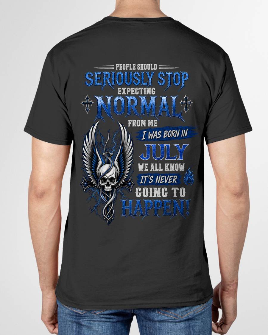 "STOP!! EXPECTING NORMAL FROM ME - IT'S NEVER HAPPEN" – COOL T - SHIRT FOR MEN – TIEN07 (SKU2606-172-07)