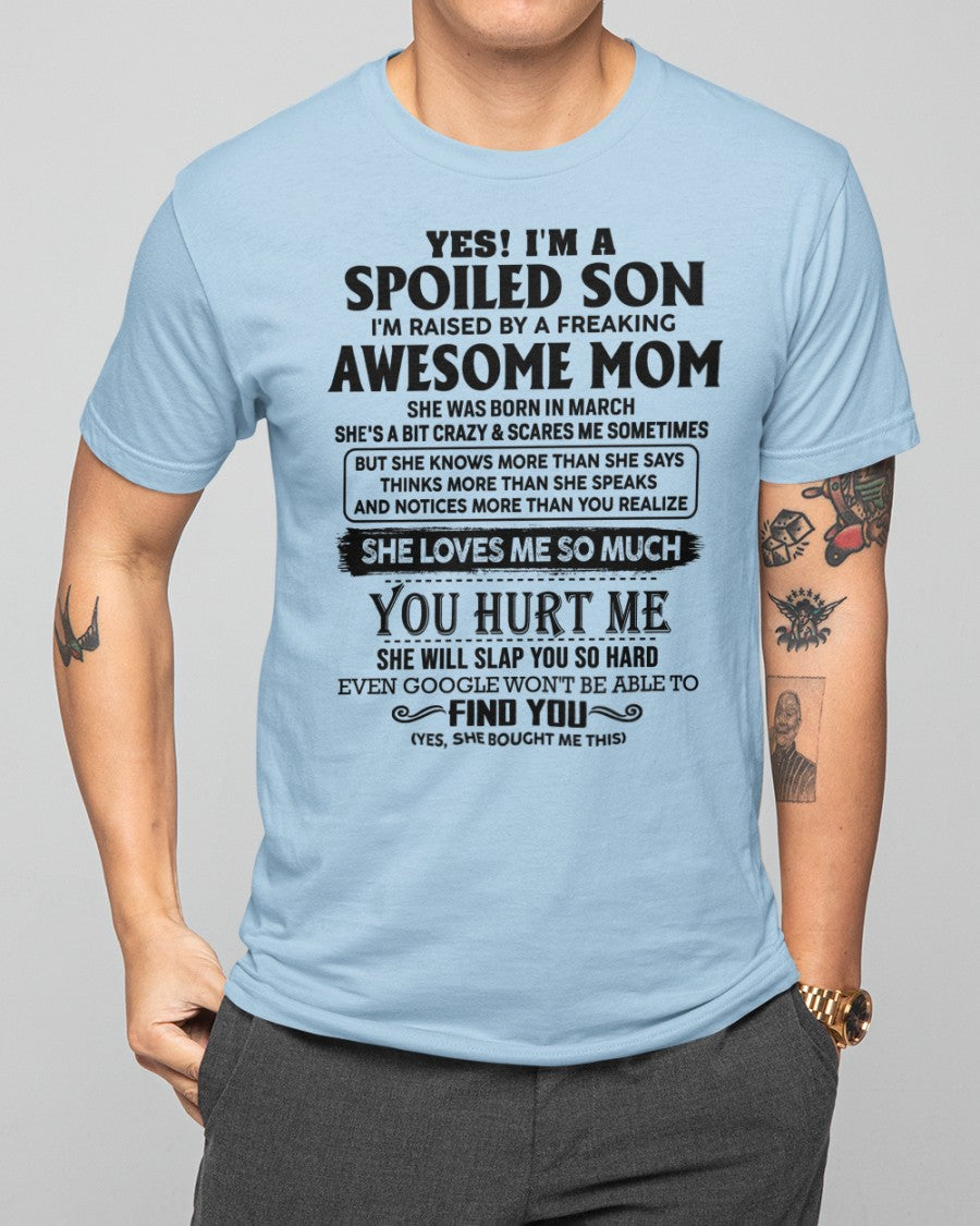 March - Awesome Mom - Perfect Gift For Your Son From Mom - TIEN03 (SKU-SPW-03)