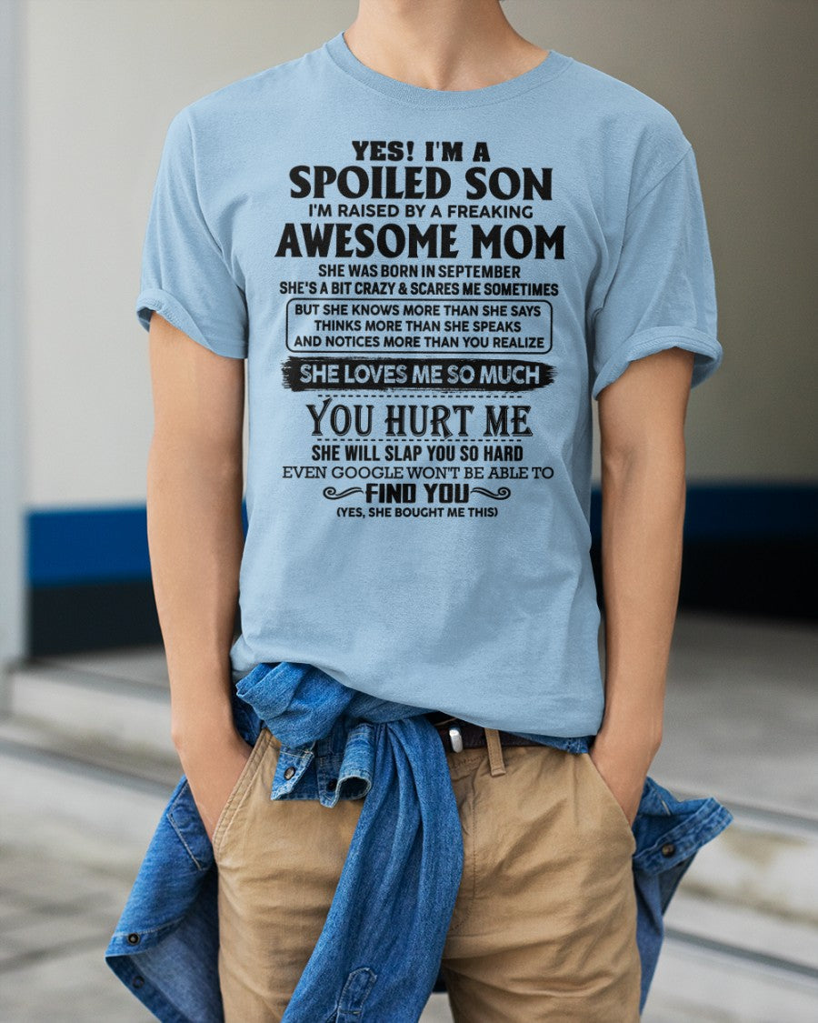 September - Awesome Mom - Perfect Gift For Son From Mom - TIEN09 (SKU-SPW-09)