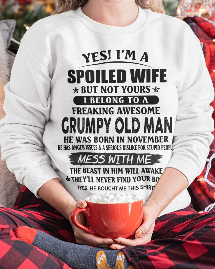 Grumpy Old Man November – Perfect gift for wife From Husband – TIEN11 (SKU08-63-11)