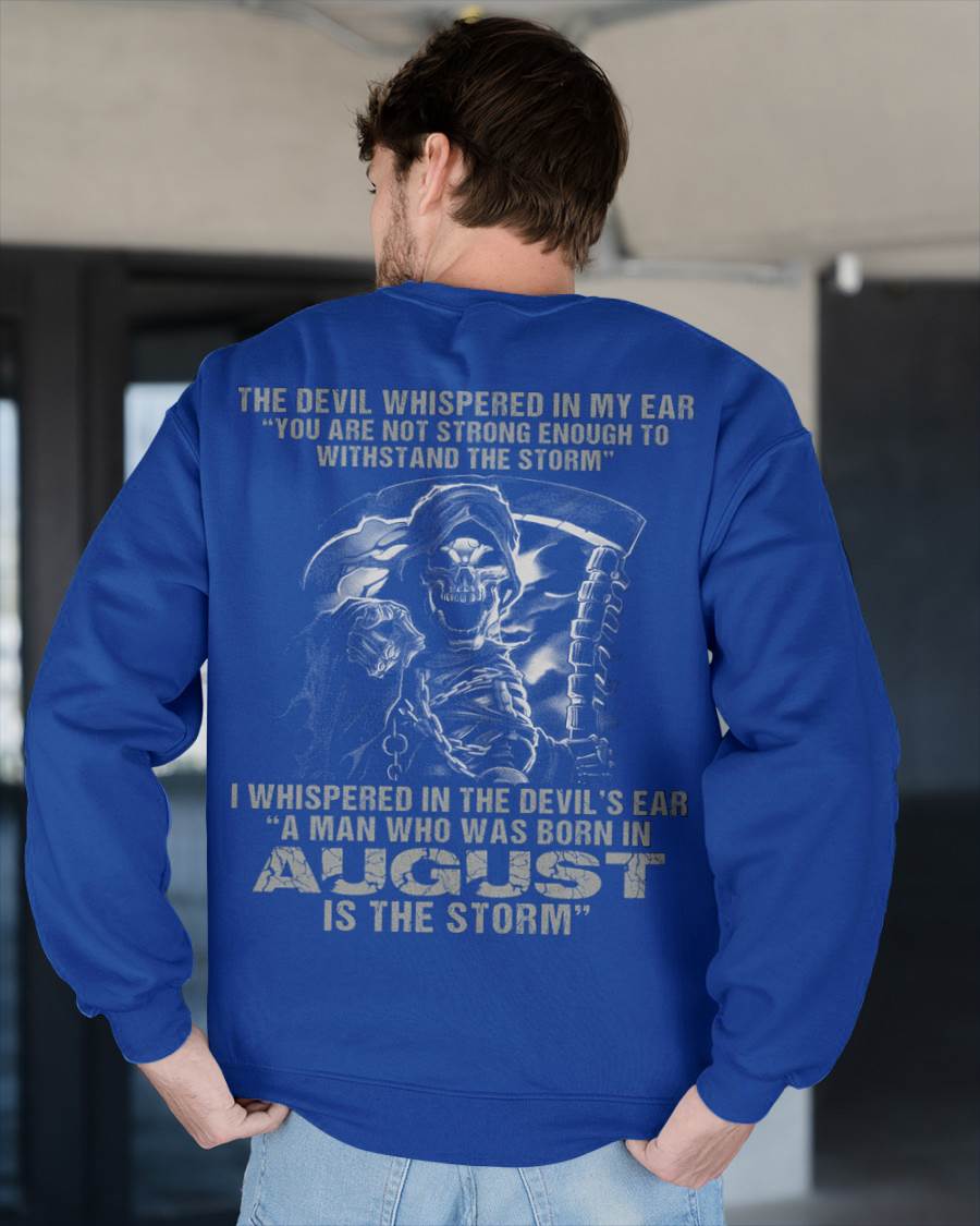 August - The Devil Whispered In My Ear - T-Shirt For Man - DOAN08 (SKU08-87-08)