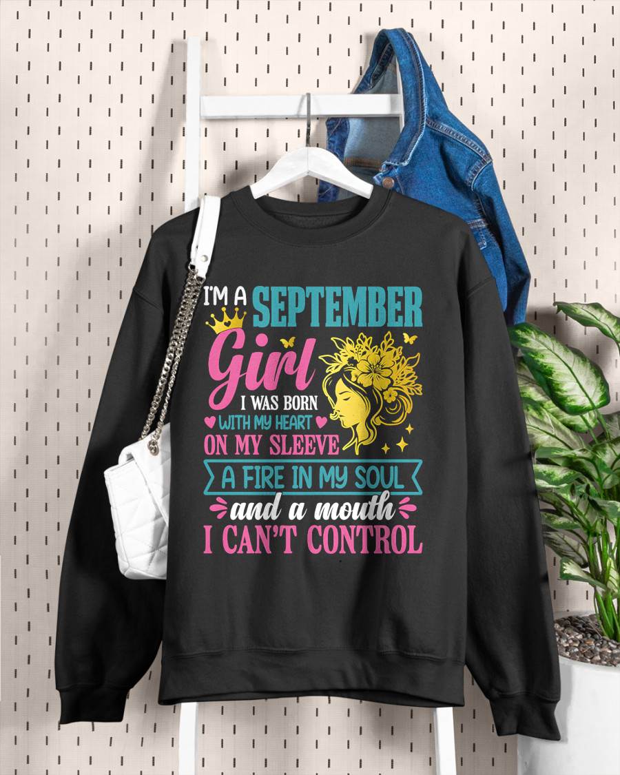 I'm A September Girl – T-Shirt For Woman – DOAN09 (SKU10-67-09)