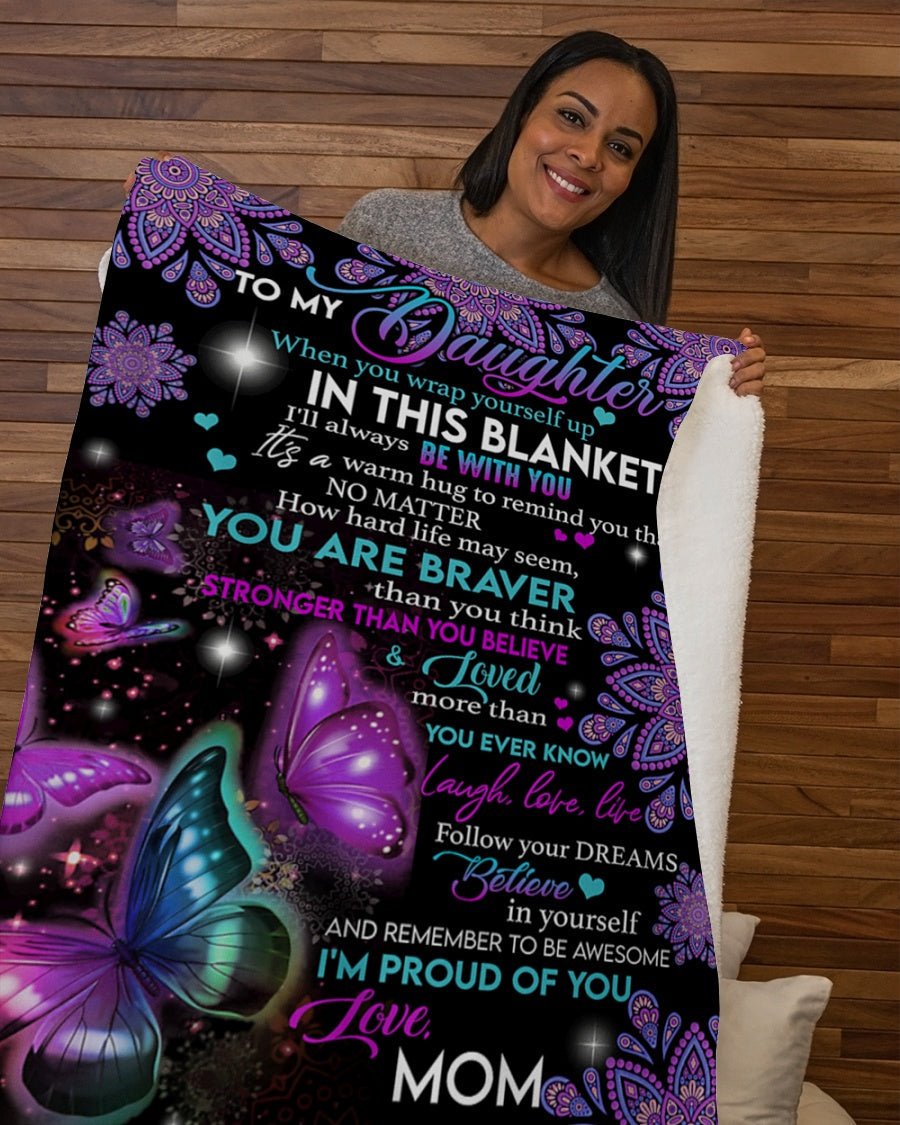 Special Gift For Your Daughter Blanket - From Mom (SKUB12-114)