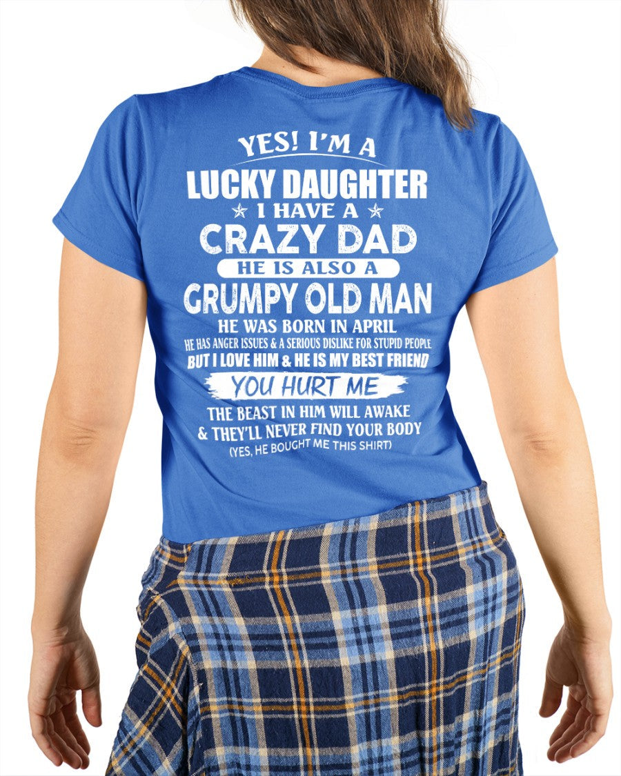 April - Awesome Grumpy Old Dad - Special gift for your daughter From Dad - TIEN04 (SKU10-50-04)
