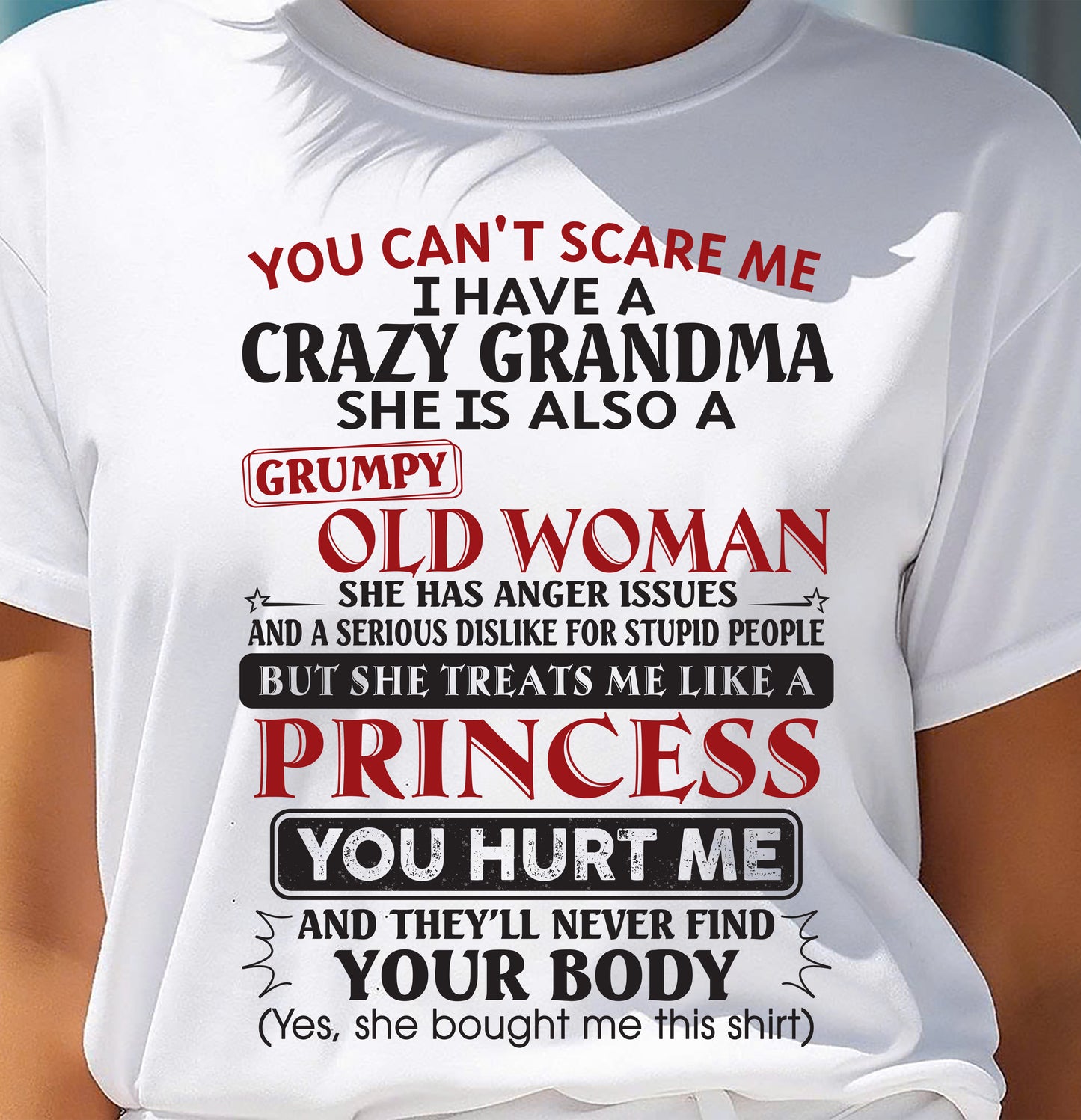 You Can't Scare Me - Gift For Grandson And Granddaughter From Grandma - DOAN00 (SKU10-76-00)
