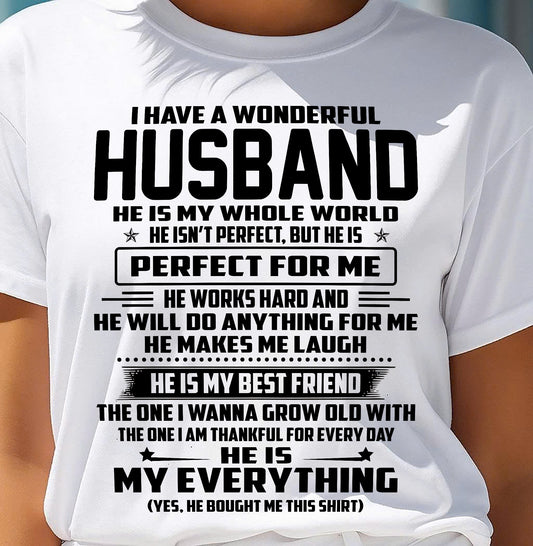 I Have A Wonderful Husband – Gift For Wife From Husband – DOAN00 (SKU12-314-00)