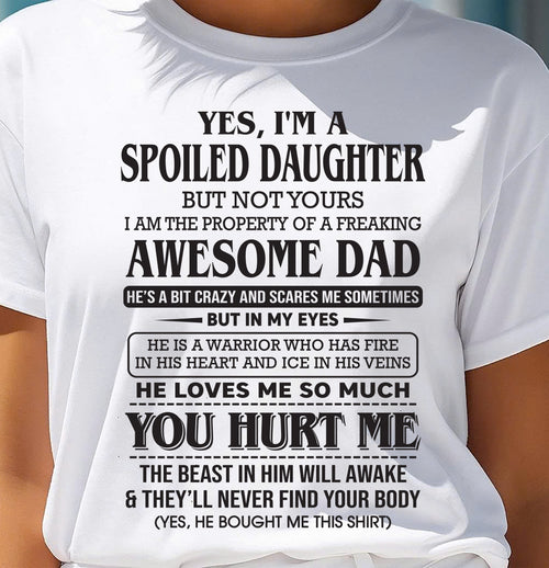 I Am The Property Of A Freaking Awesome Dad – Gift For Son And Daughter From Dad – TIEN00 (SKU11-28-00)