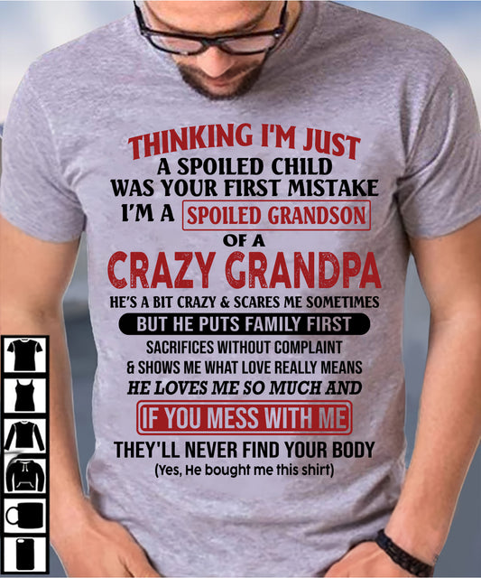 Thinking I'm Just A Spoiled Child - Gift For Son From Mom - DOAN00 (SKU10-05-00)