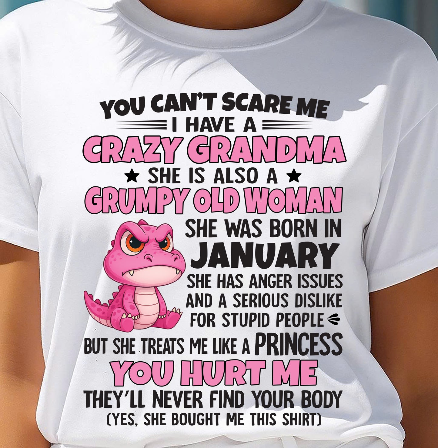 You Can’t Scare Me - Gift For Grandson And Granddaughter From Grandma - DOAN01 (SKU09-130-01)