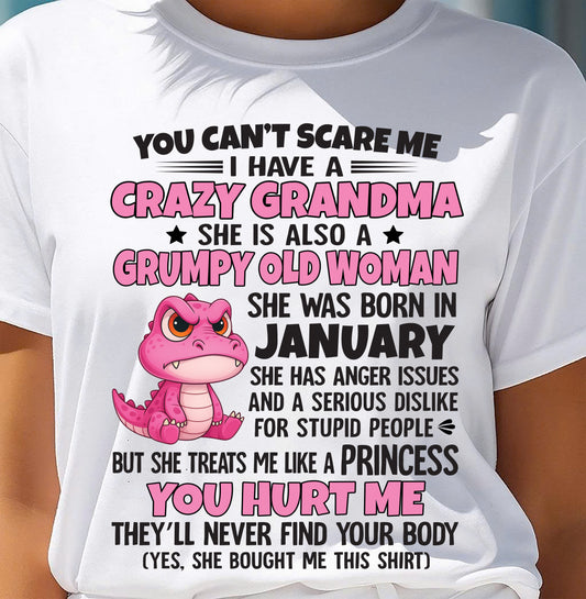 You Can’t Scare Me - Gift For Grandson And Granddaughter From Grandma - DOAN01 (SKU09-130-01)