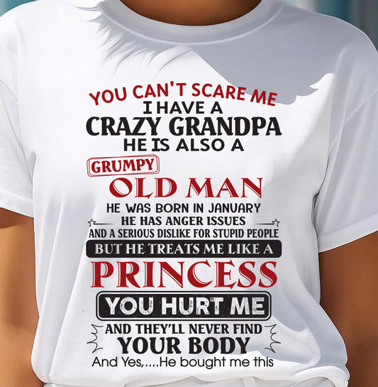 I Have A Crazy Grandpa - Gift For Grandson And Granddaughter From Grandpa - DOAN01 (SKU09-143-01)