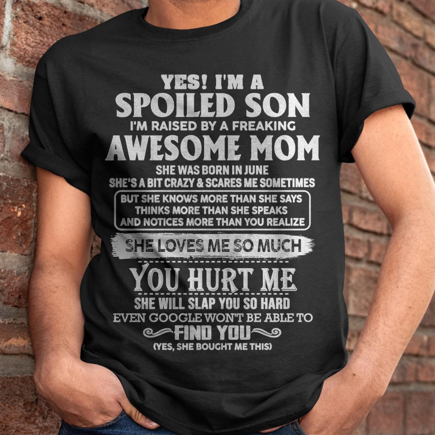 June - Awesome Mom - Perfect Gift For Spoiled Son From Mom - TIEN06 (SKU05-47-06)