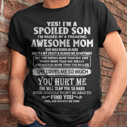 June - Awesome Mom - Perfect Gift For Spoiled Son From Mom - TIEN06 (SKU05-47-06)