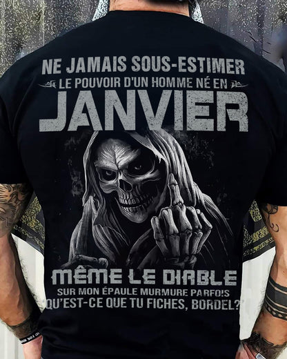 LE POUVOIR D’UN HOMME NÉ EN – T-SHIRT POUR HOMME – DOAN01 (SKU08-61-01)