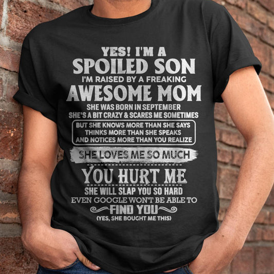 September - Awesome Mom - Perfect Gift For Son From Mom - TIEN09 (SKU05-47-09)