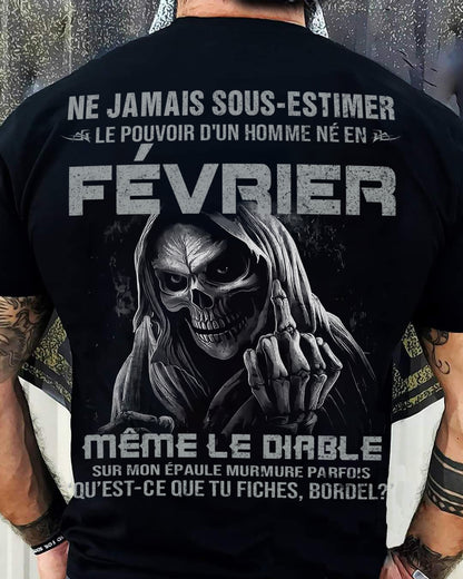 LE POUVOIR D’UN HOMME NÉ EN – T-SHIRT POUR HOMME – DOAN02 (SKU08-61-02)