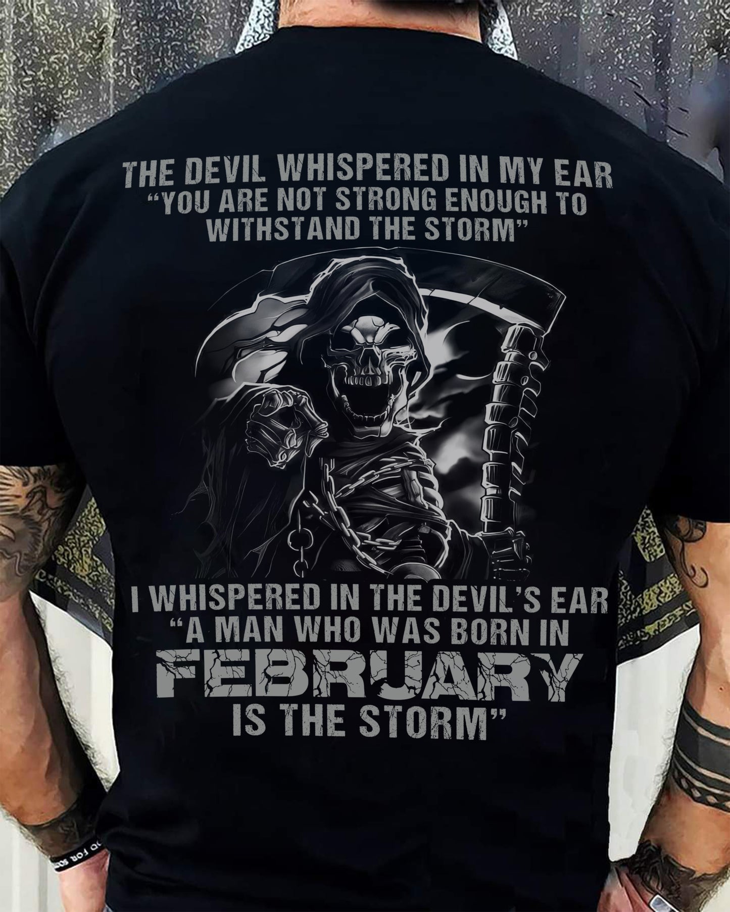 February - The Devil Whispered In My Ear - T-Shirt For Man - DOAN02 (SKU08-87-02)