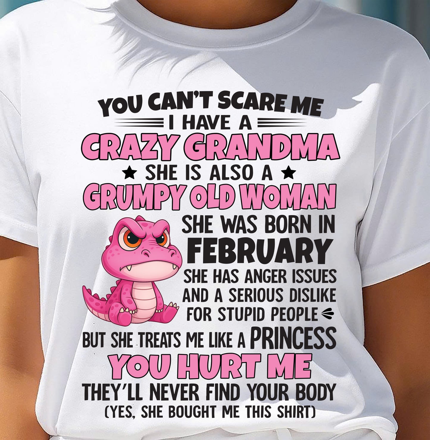 You Can’t Scare Me - Gift For Grandson And Granddaughter From Grandma - DOAN02 (SKU09-130-02)