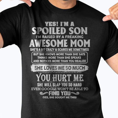 Awesome Mom - Perfect Gift For Your Spoiled Son From Mom - TIEN00 (SKU05-47-00)