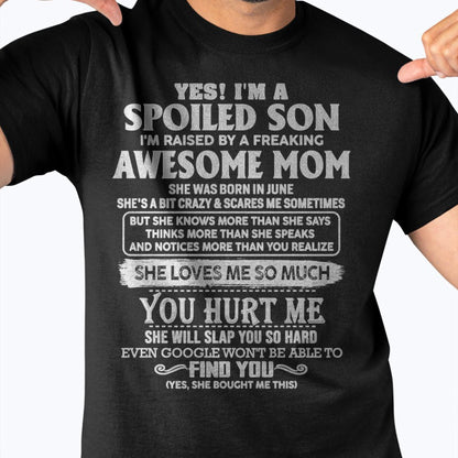 June - Awesome Mom - Perfect Gift For Spoiled Son From Mom - TIEN06 (SKU05-47-06)