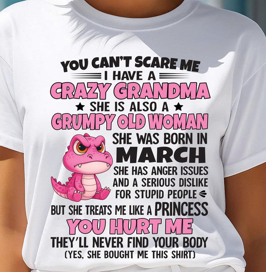 You Can’t Scare Me - Gift For Grandson And Granddaughter From Grandma - DOAN03 (SKU09-130-03)
