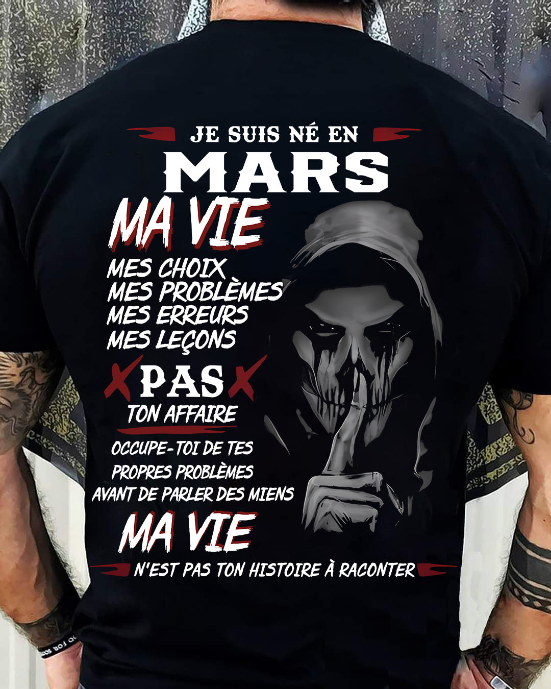 MA VIE – T-shirt pour homme – DOAN03 (SKU12-269-03)