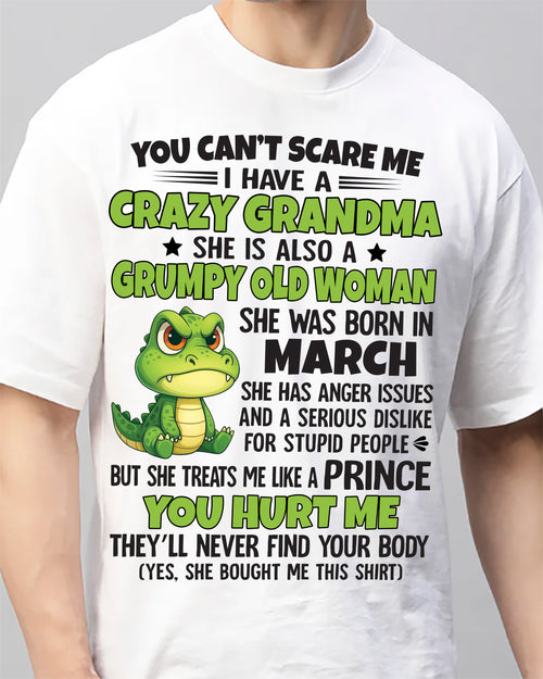 You Can’t Scare Me - Gift For Grandson And Granddaughter From Grandma - DOAN03 (SKU09-85-03)