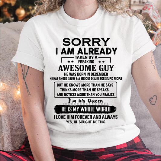 December - Awesome Guy - Perfect gift for your girlfriend or wife From Husband - TIEN12 (SKUT08-11-12)