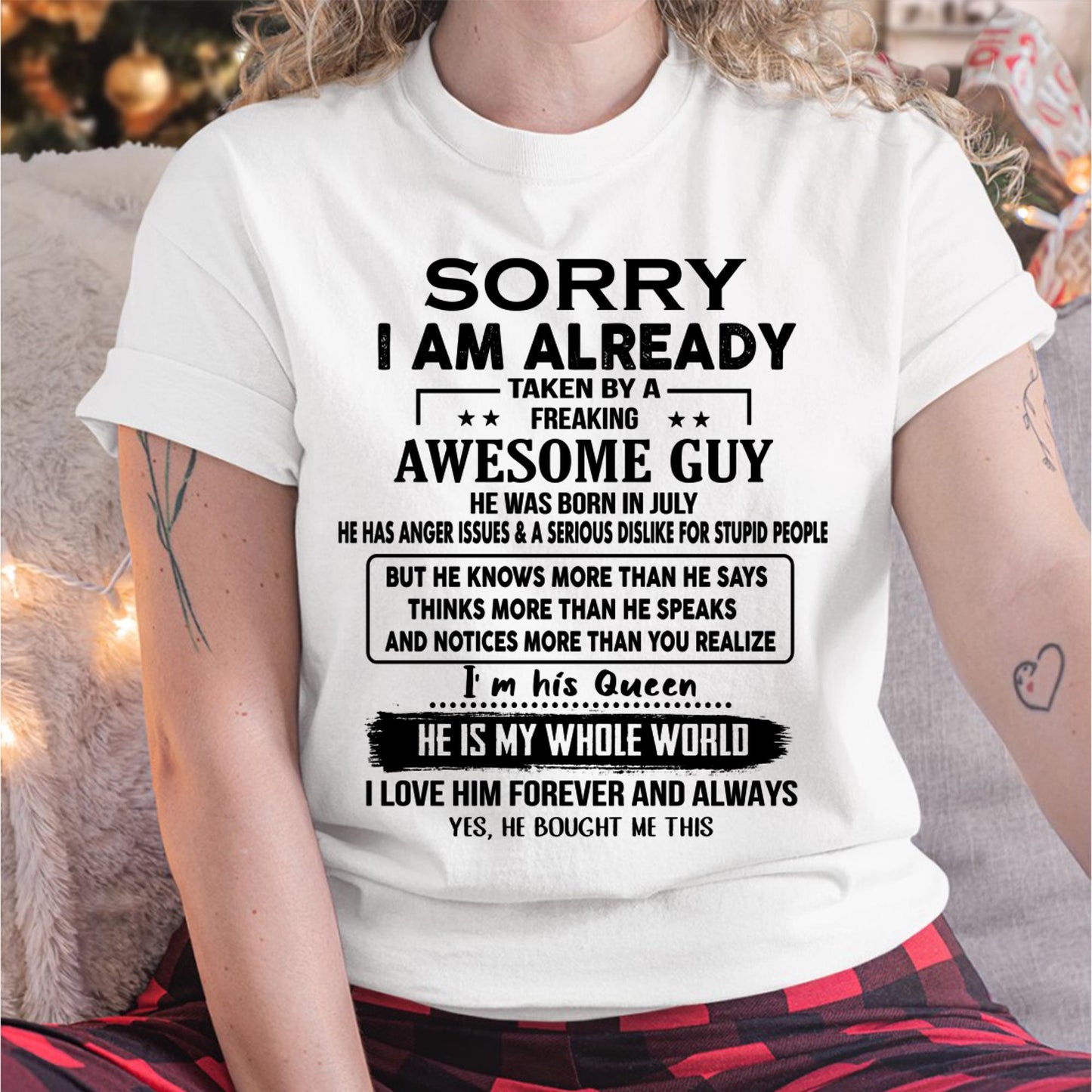 July - Awesome Guy - Perfect gift for your girlfriend or wife From Husband - TIEN07 (SKUT08-11-07)