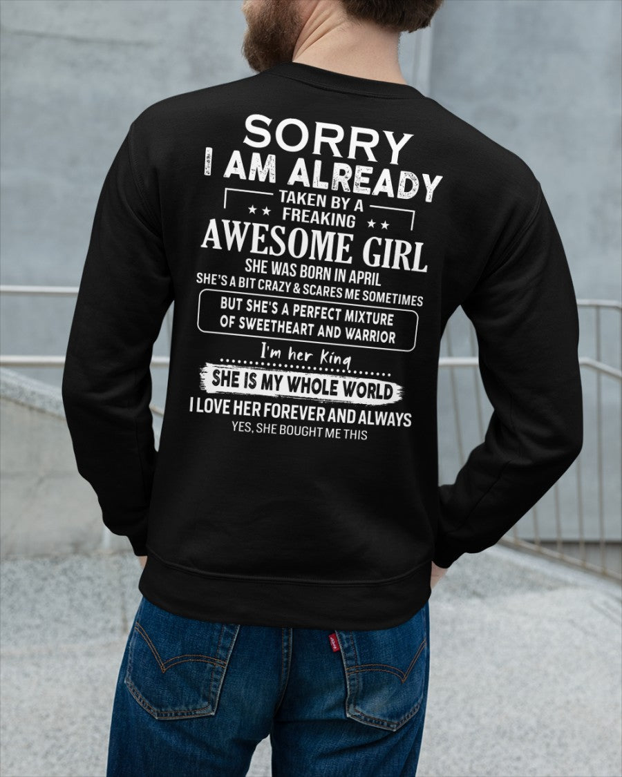 April - Awesome girl - Perfect gift for your boyfriend - (SKU04-86-04) - From Wife TIEN04
