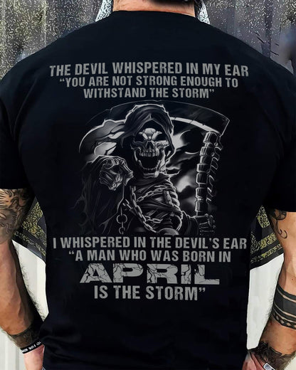 April - The Devil Whispered In My Ear - T-Shirt For Man - DOAN04 (SKU08-87-04)