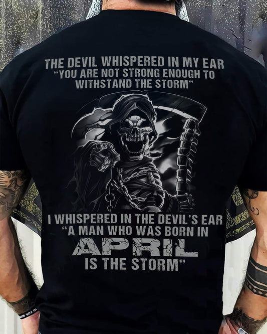April - The Devil Whispered In My Ear - T-Shirt For Man - DOAN04 (SKU08-87-04)