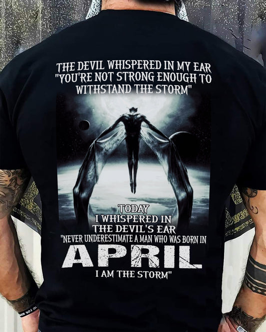 APRIL - THE DEVIL WHISPERED IN MY EAR - T-SHIRT FOR MAN - DOAN04 (SKU08-35-04)