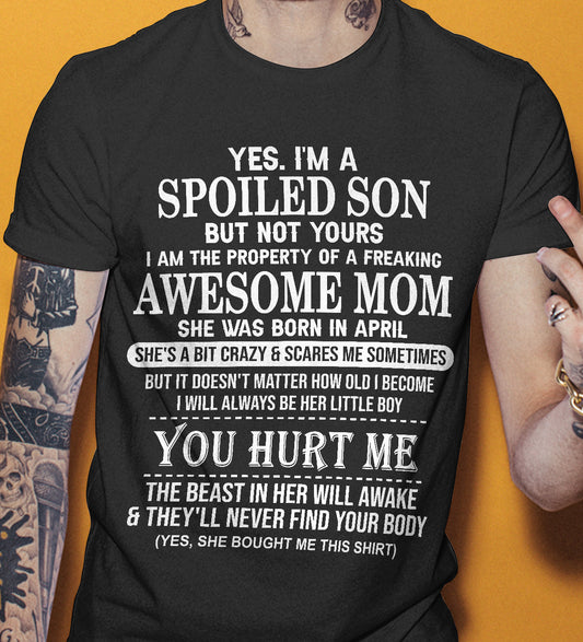 April - Awesome Mom Born In April - Special gift for Son From Mom - TIEN04 (SKU10-45-04)