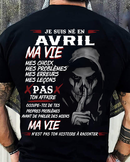 MA VIE – T-shirt pour homme – DOAN04 (SKU12-269-04)