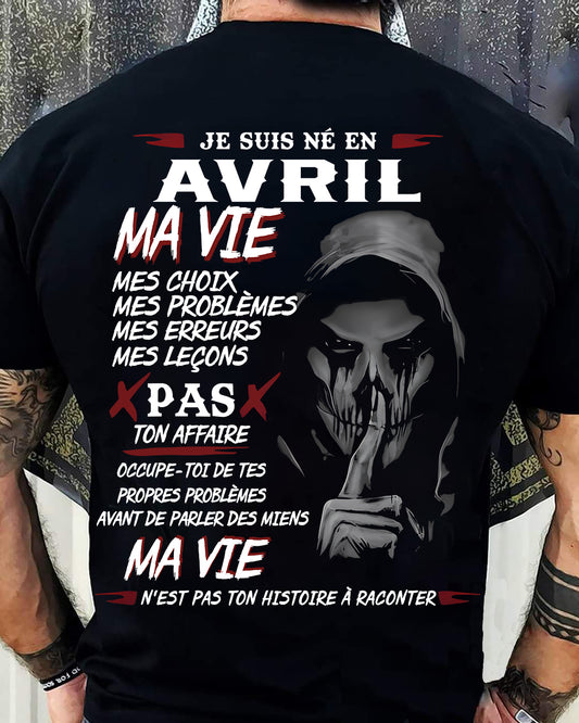MA VIE – T-shirt pour homme – DOAN04 (SKU12-269-04)