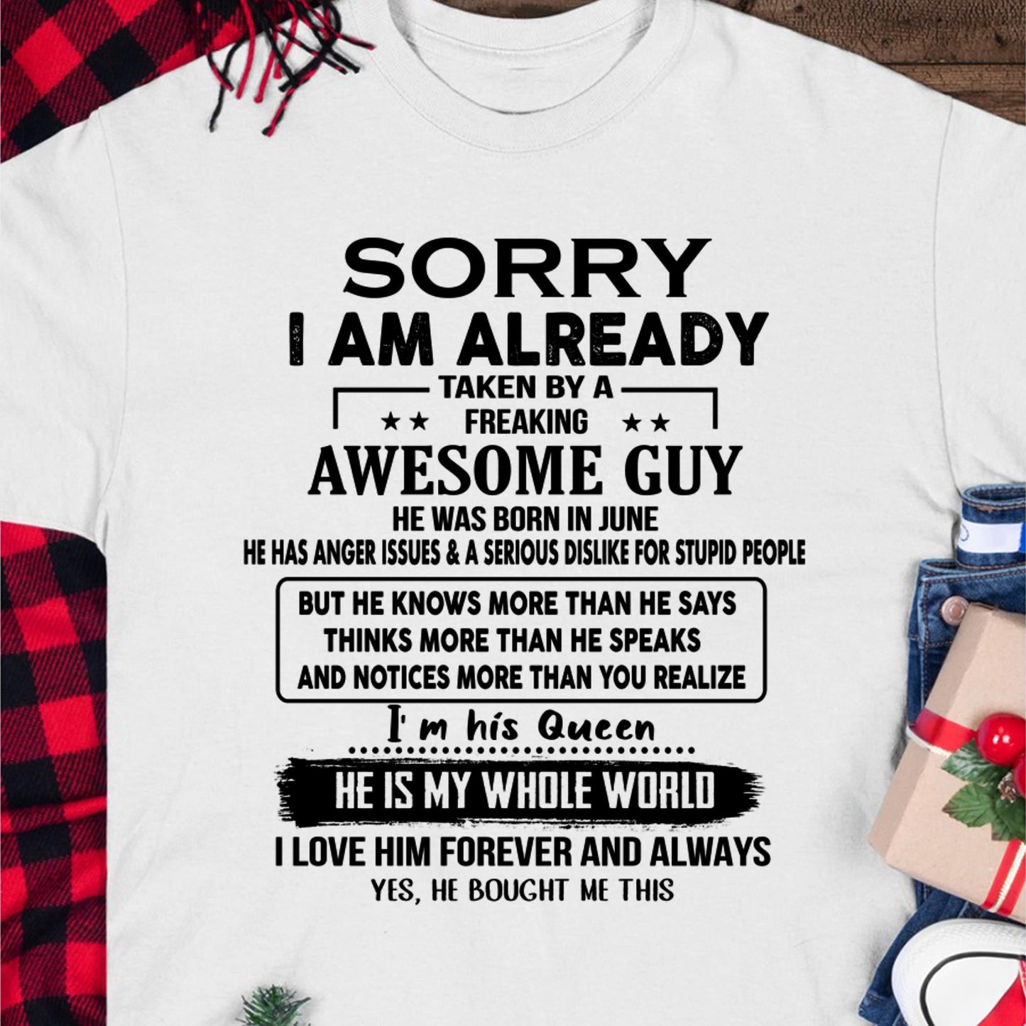 June - Awesome Guy - Perfect gift for your girlfriend or wife From Husband - TIEN06 (SKUT08-11-06)