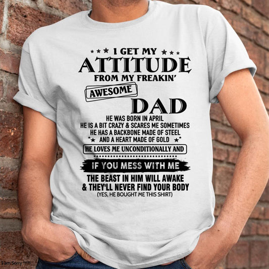 April - Gift For Son and Daughter From Dad - DOAN04 - (SKU-TDADC-04)
