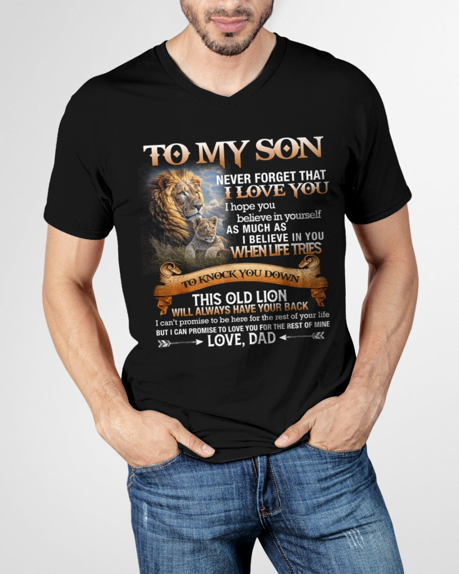 To My Son T-Shirt – Gift From Dad / Man - TIEN00 (SKU12-76)
