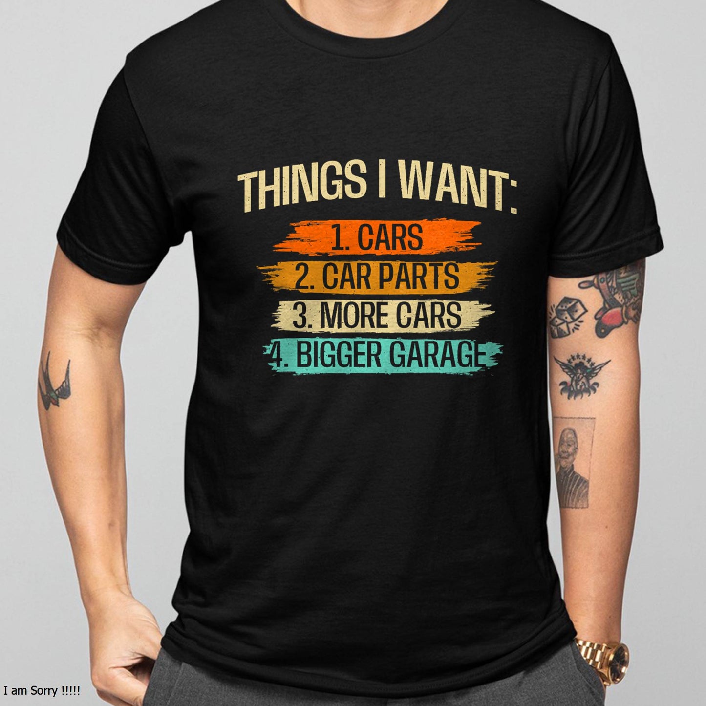 Things I Want - Car Parts Enthusiast Auto Mechanic Engine T-Shirt - Gift For Mechanic - DOAN (SKUM08-D13)